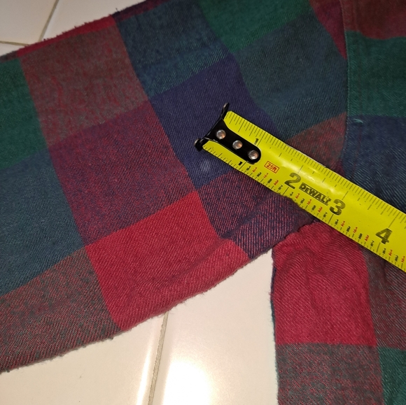 Backroad Blues plaid button up long sleeve flannel shirt size XL top holiday - Picture 7 of 10